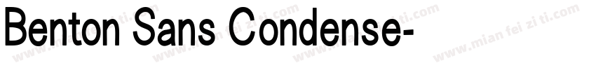Benton Sans Condense字体转换